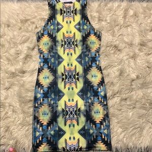 Multi color mini dress